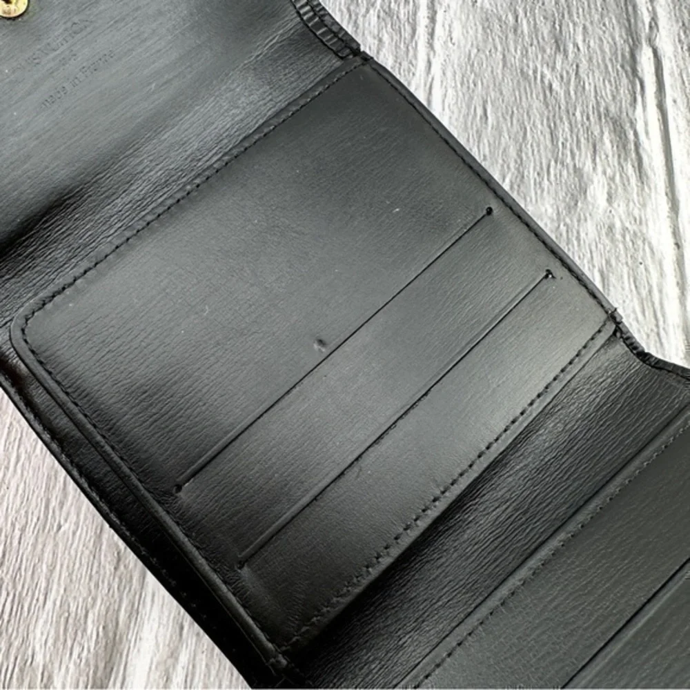 AUTHENTIC Louis Vuitton Marco Wallet. Black.